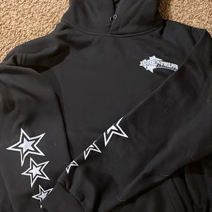 Y2k black star hoodie